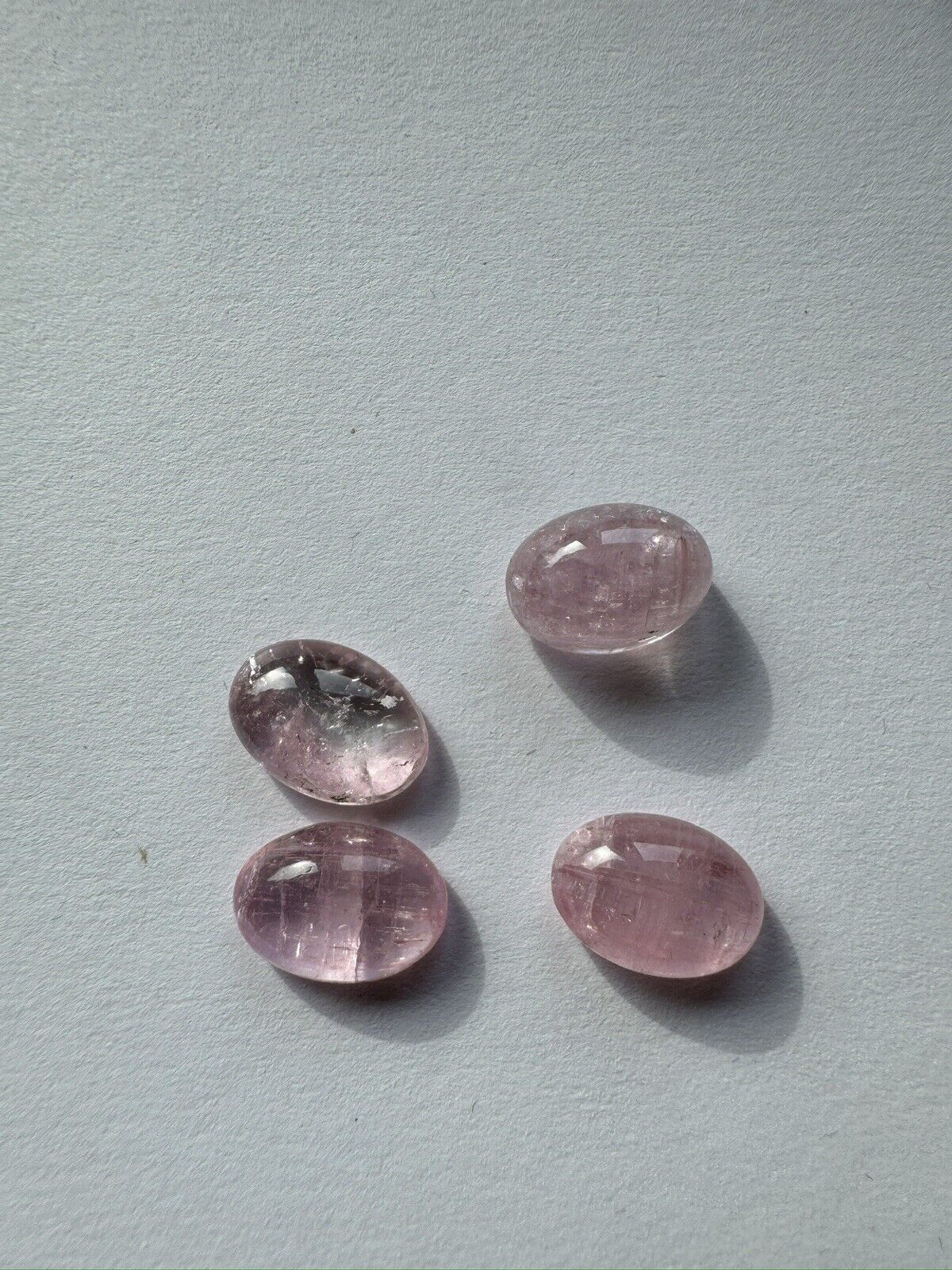 1 piece Pink Tourmaline Oval Cabochon with Inclusions 14 x 10mm 7,23cts