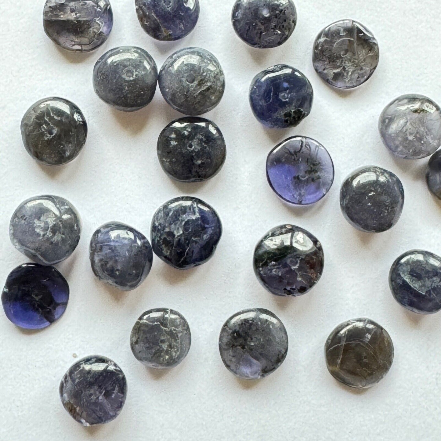 10 Tansanite Natural Indigo Blue Loose Beads Drilled