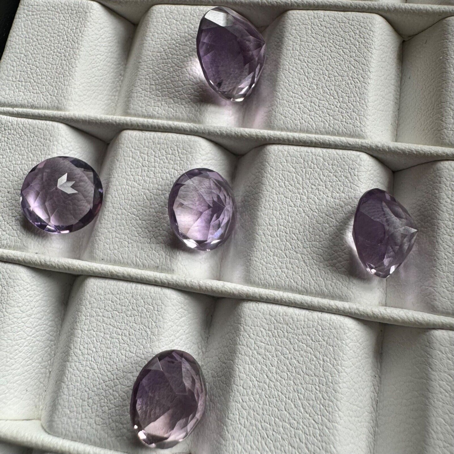 Amethyst Intensive Purple Cut Faceted Round Very Nice A++