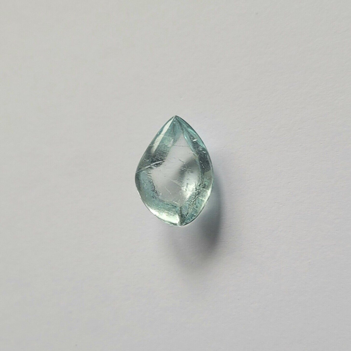 Aquamarine Blue Elaborate Cut Cabochon Shiny 15 x 11 mm 5,47 Carats Pair