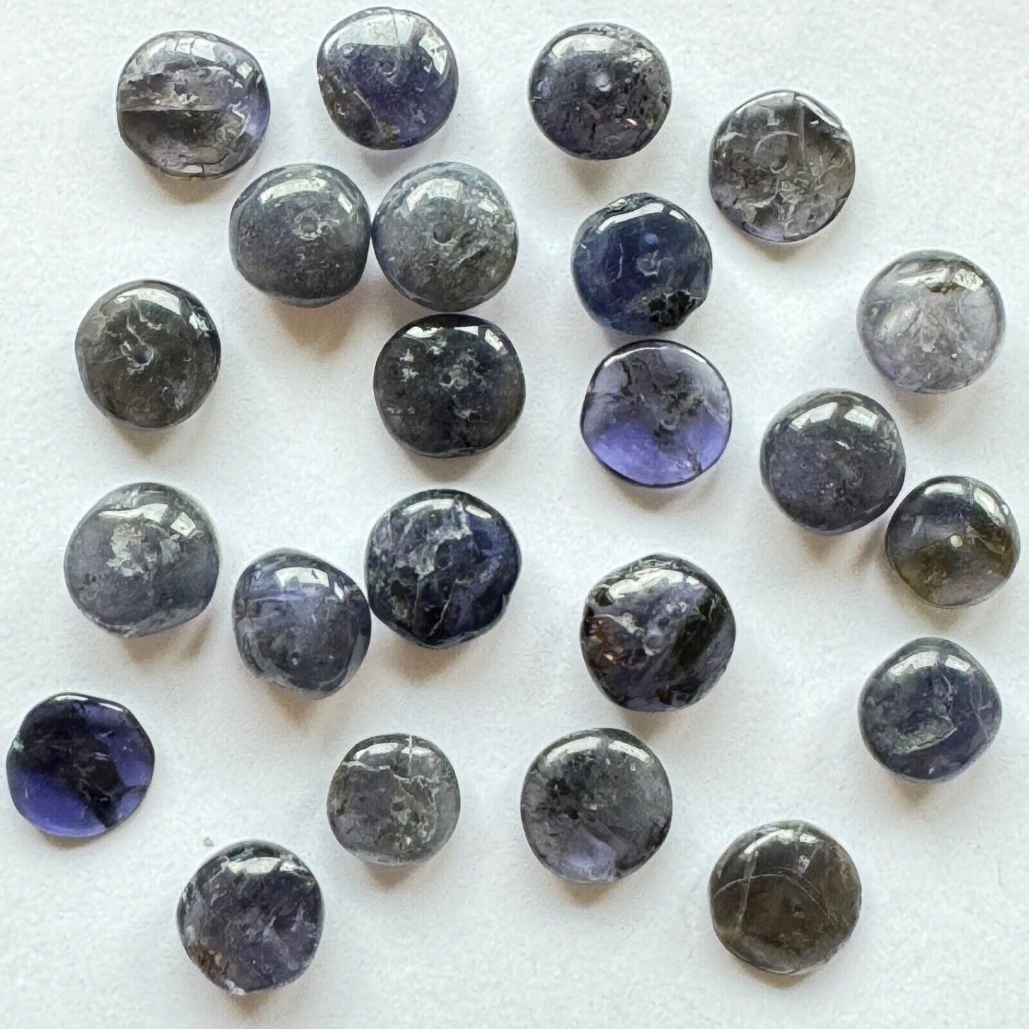 10 Tansanite Natural Indigo Blue Loose Beads Drilled