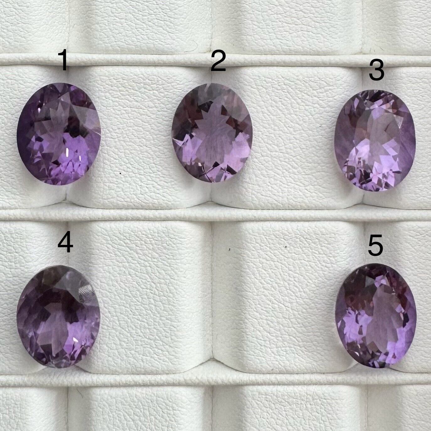Amethyst Intensive Purple Cut Faceted Very Nice 12,0x9,8mm 3,48cts