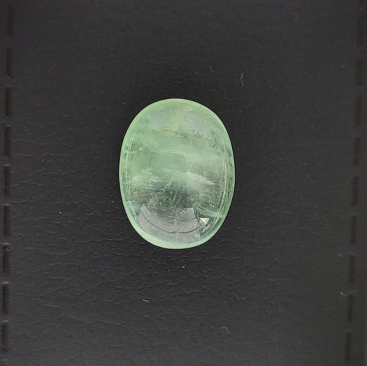 Aquamarine Oval Cabochon Shiny Gemstones 15.8 x 12.1 mm 8.84 Carat