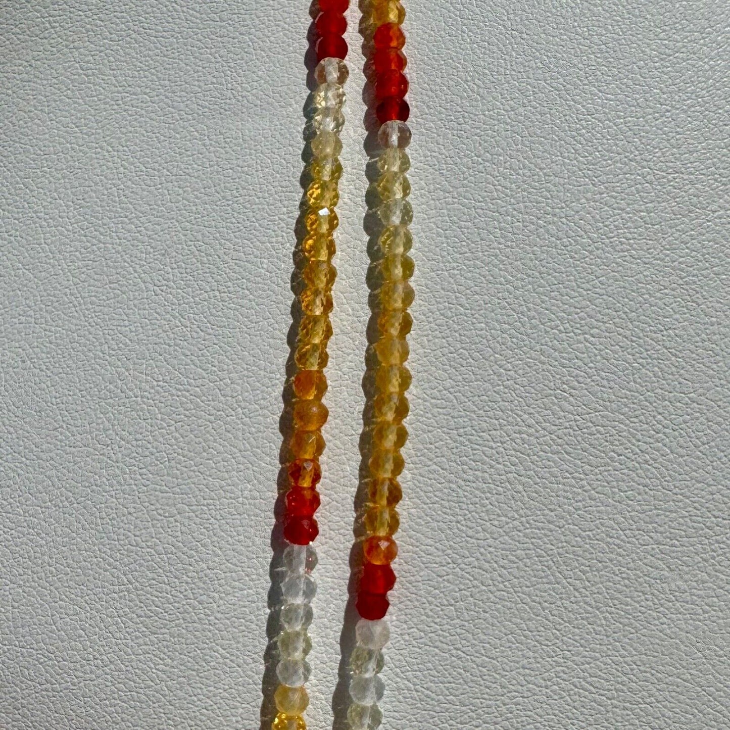 AAA+ Mexican Fire Opal Faceted Round 3mm Beads String Of 42 Cm