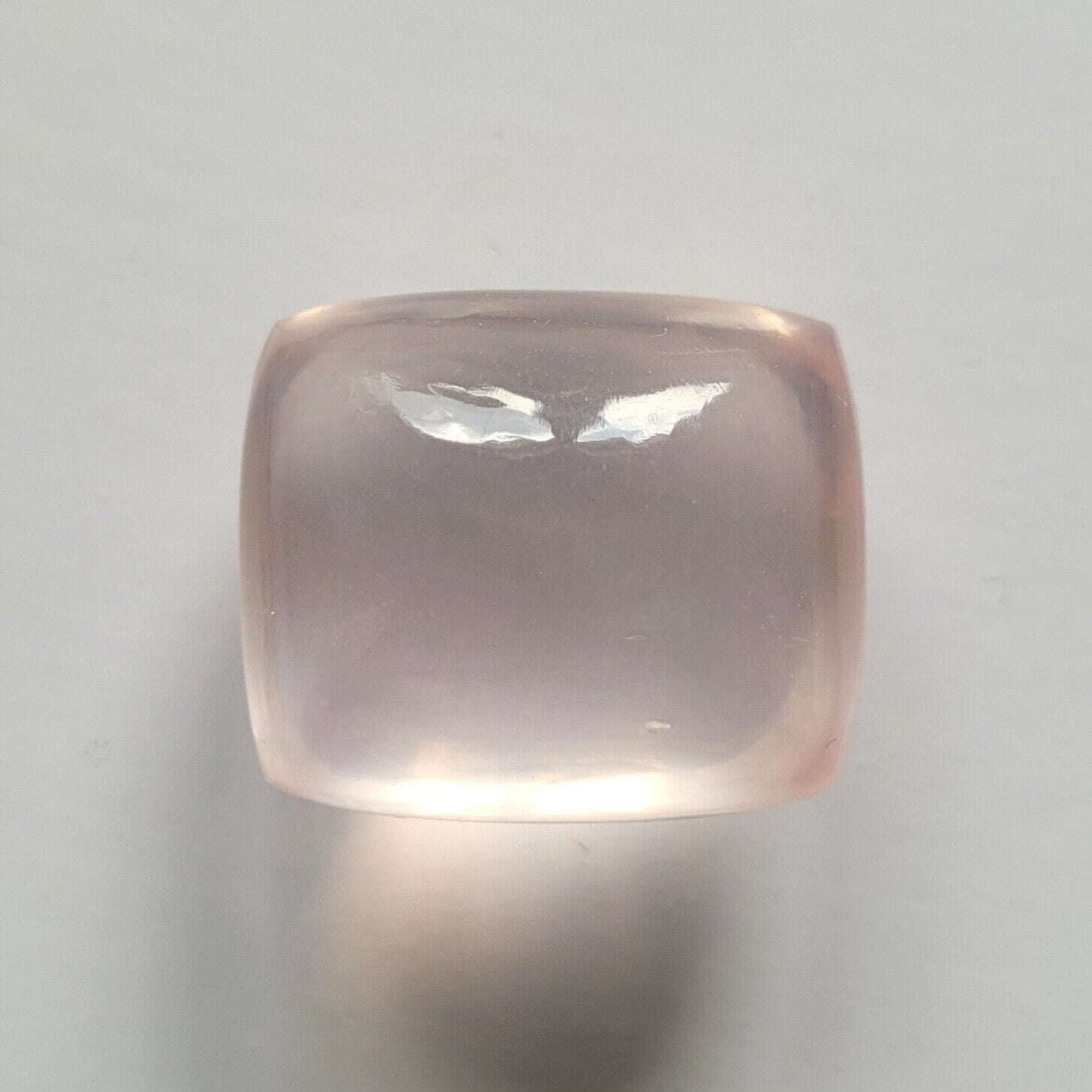 Pink Quartz Natural Pink Cushion Cabochon 24.3 x 20.7 mm 71.39 Carat