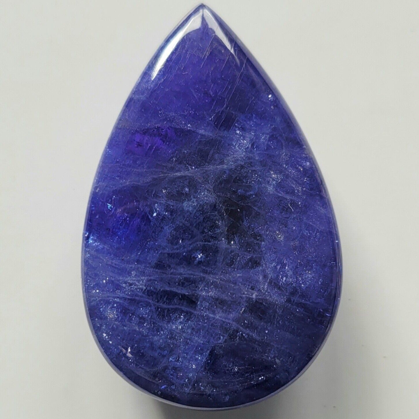 Tanzanite Natural Blue Drop Cabochon 47.8 x 30.5mm 190.89 Carat From Tanzania