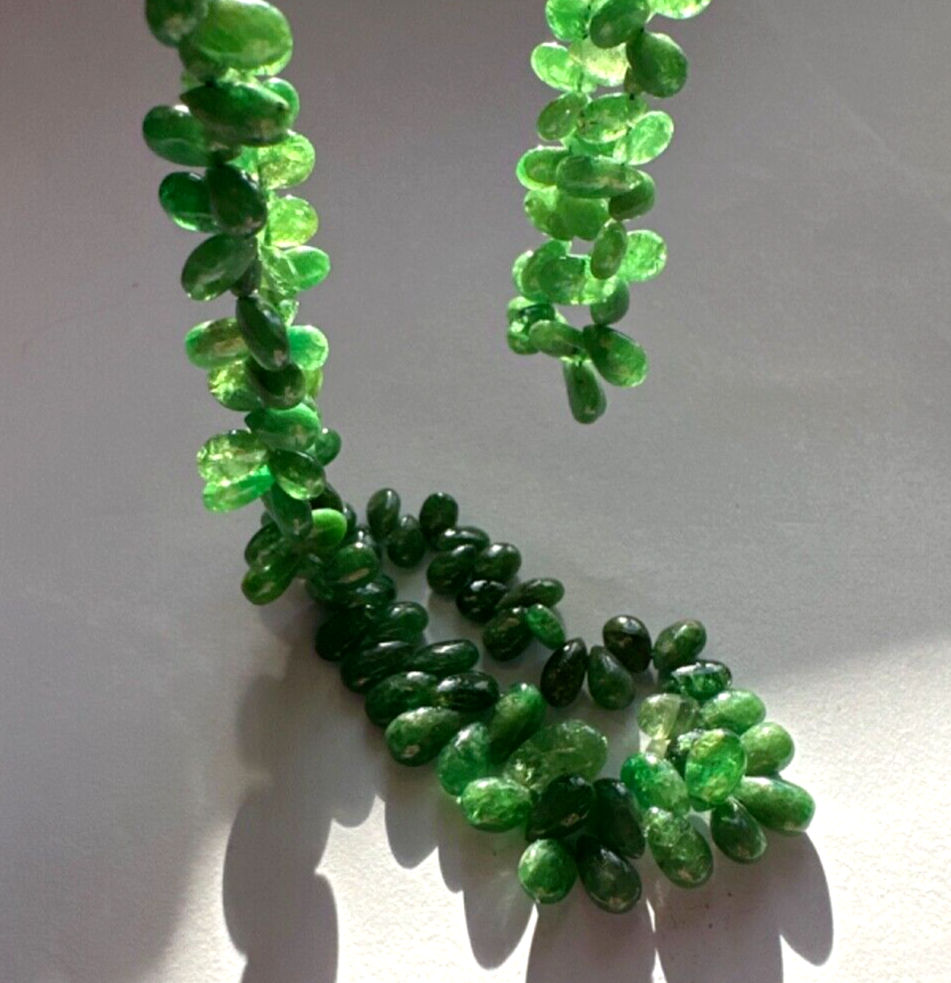 Beautifully Refreshing Tsavorit Strands 24cm -39cm