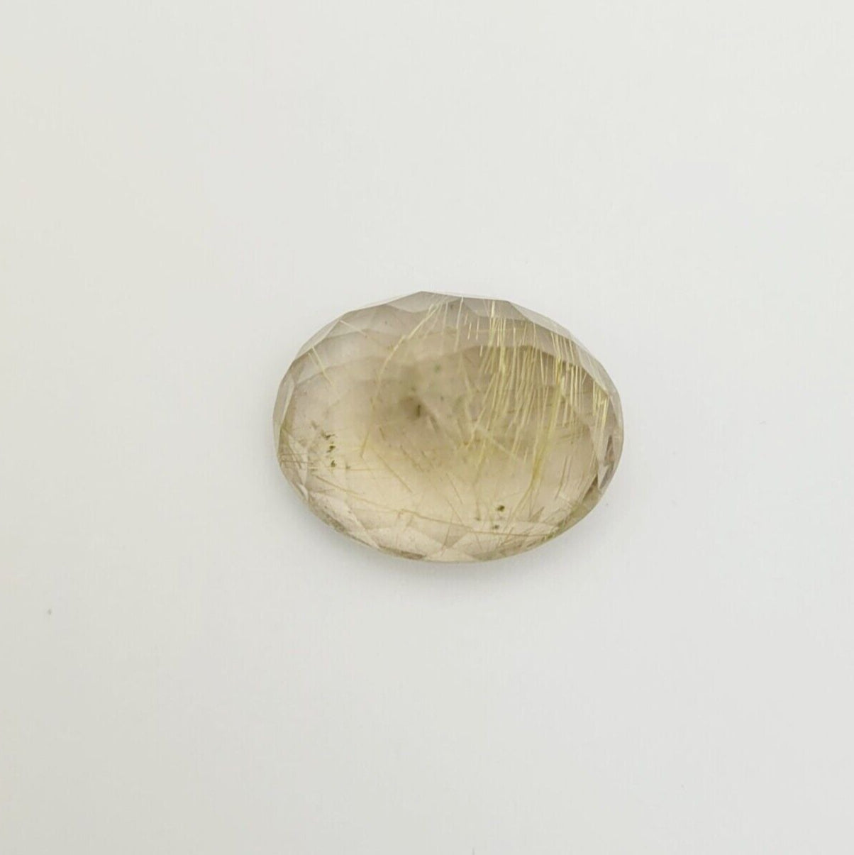 Rutile Quartz Oval Natural two-tone Faceted