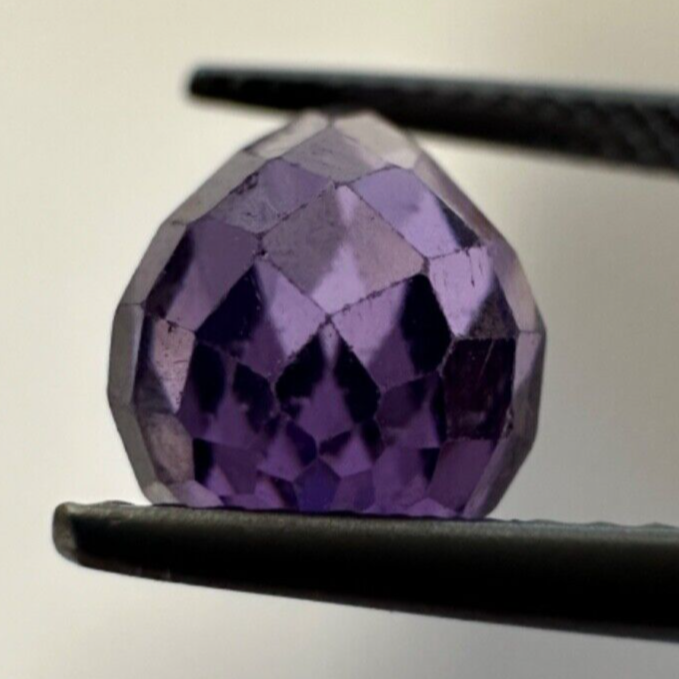 Bright Purple Amethyst Faceted Drop Drilled 12,97mm x 7,67mm 9,03cts