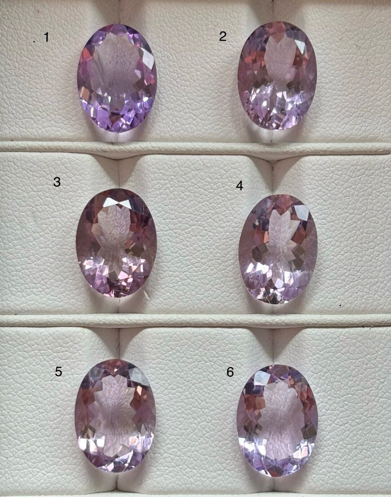 1 piece Amethyst Purple Oval Cut Faceted Approx. 13.8 x 10 mm 28,10 Carat Selection