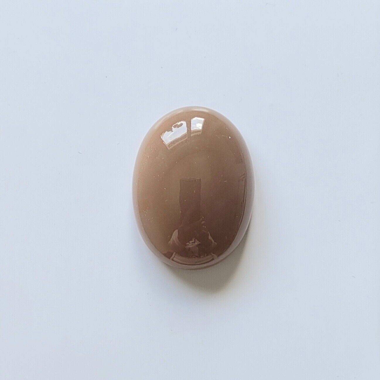Moonstone Brown Oval Cabochon Shiny Gemstones 33.5 x 25 mm 63,85 Carats Real