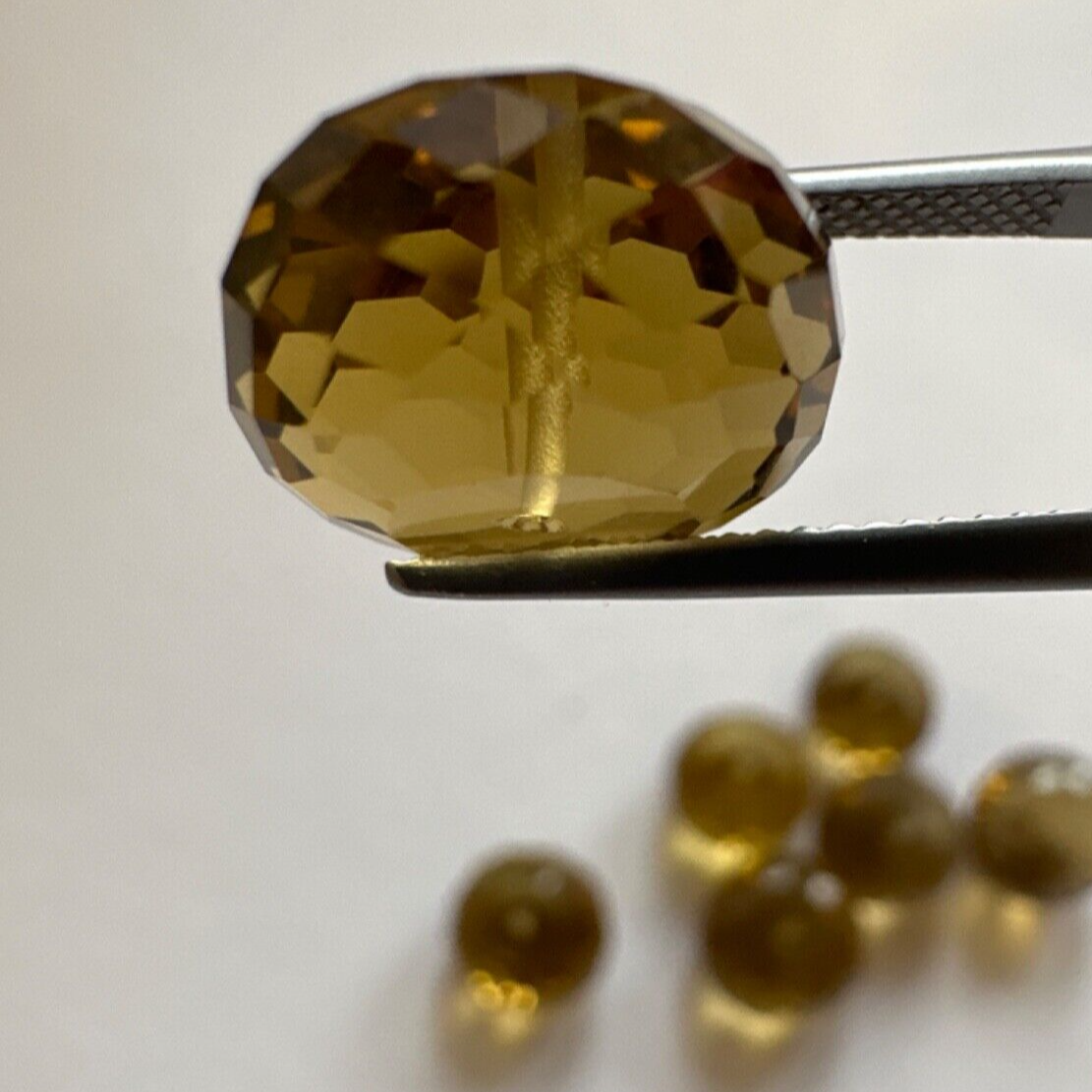 1 Piece Wonderful Lemon Brown Citrine Faceted Loose Beads with Holes 11-20mm With Selection
