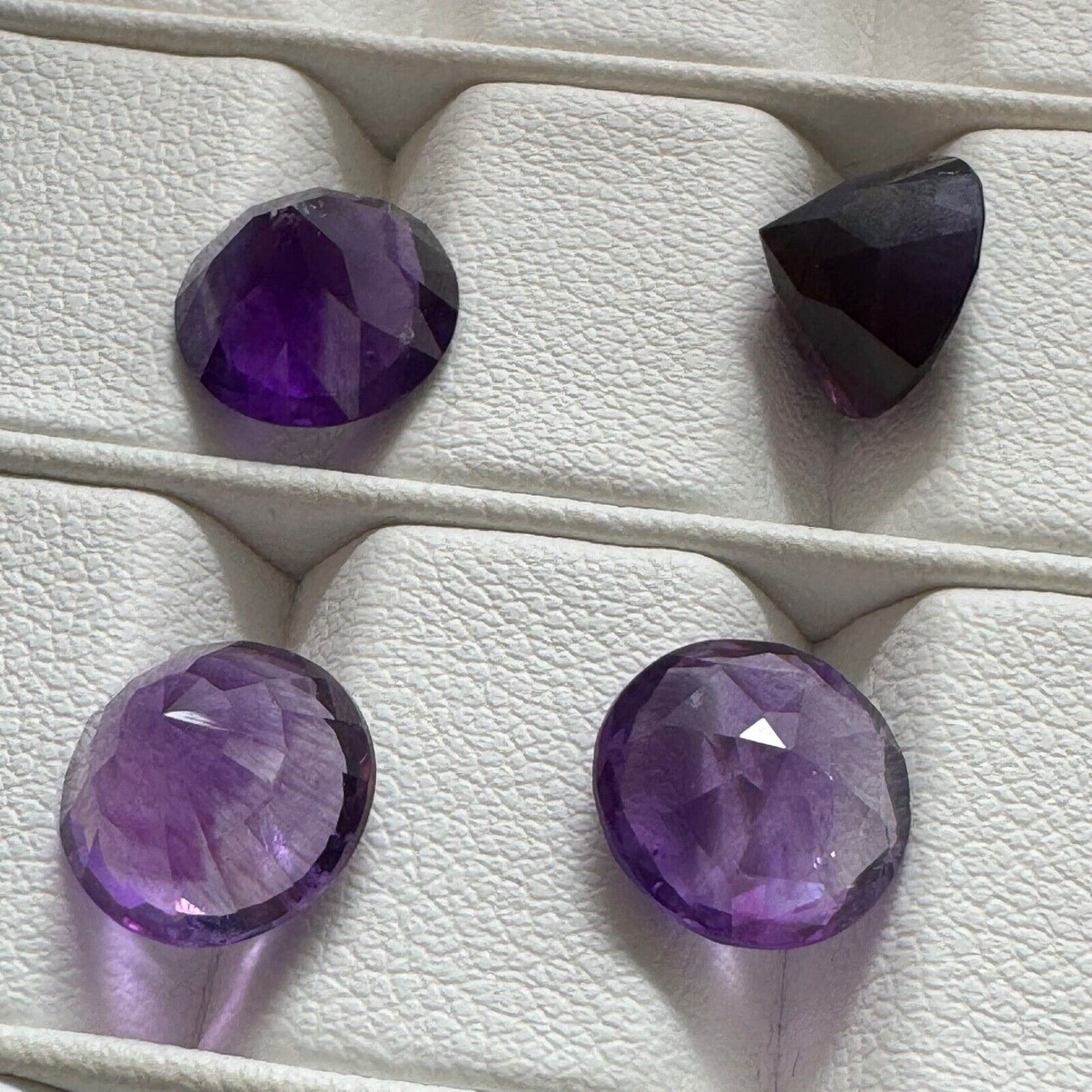 Amethyst Round Dark Intense Purple Cut Faceted Very Beautiful, 10mm 3,12cts