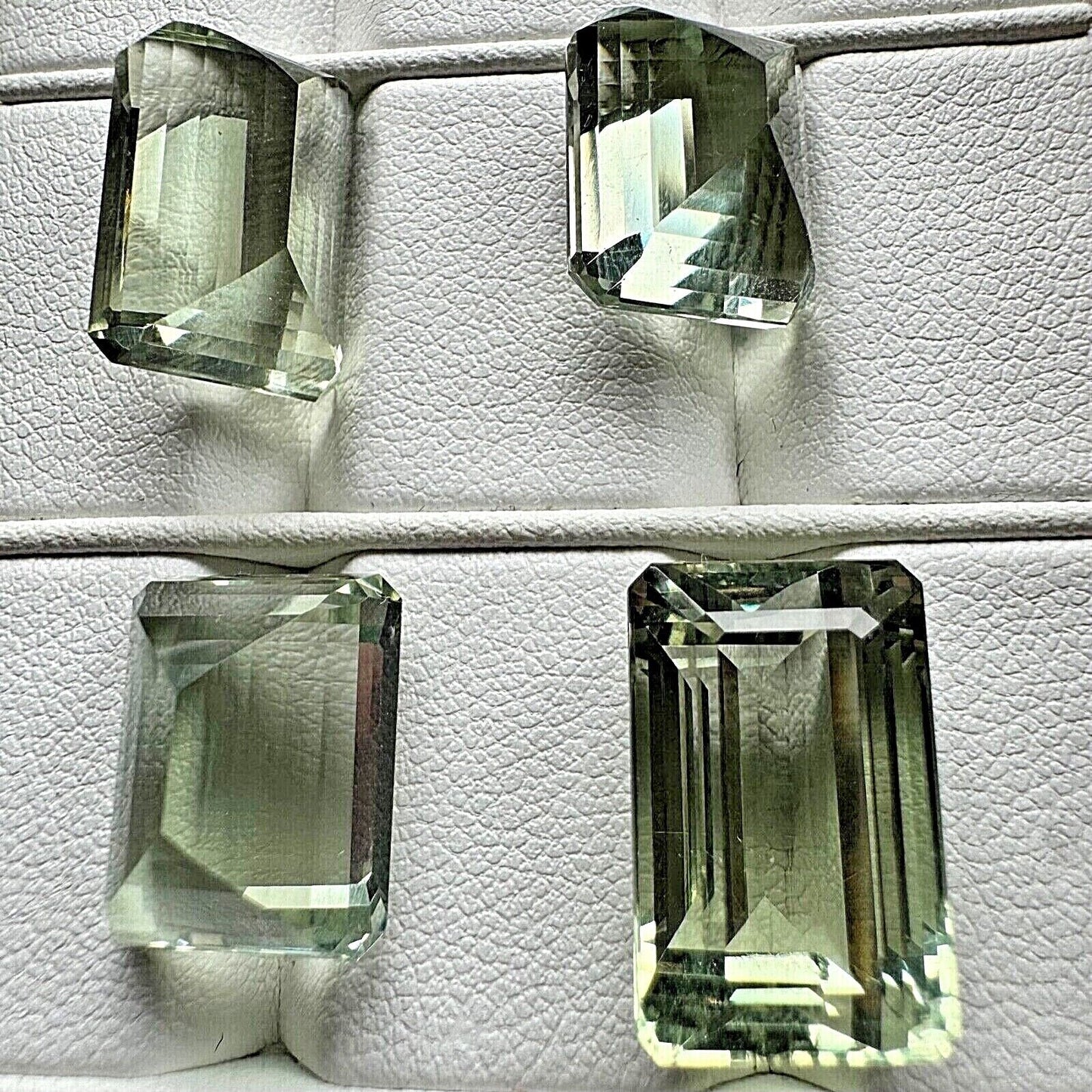 1 Piece Green Amethyst Emerald Cut Faceted Very Nice Selection Glittering