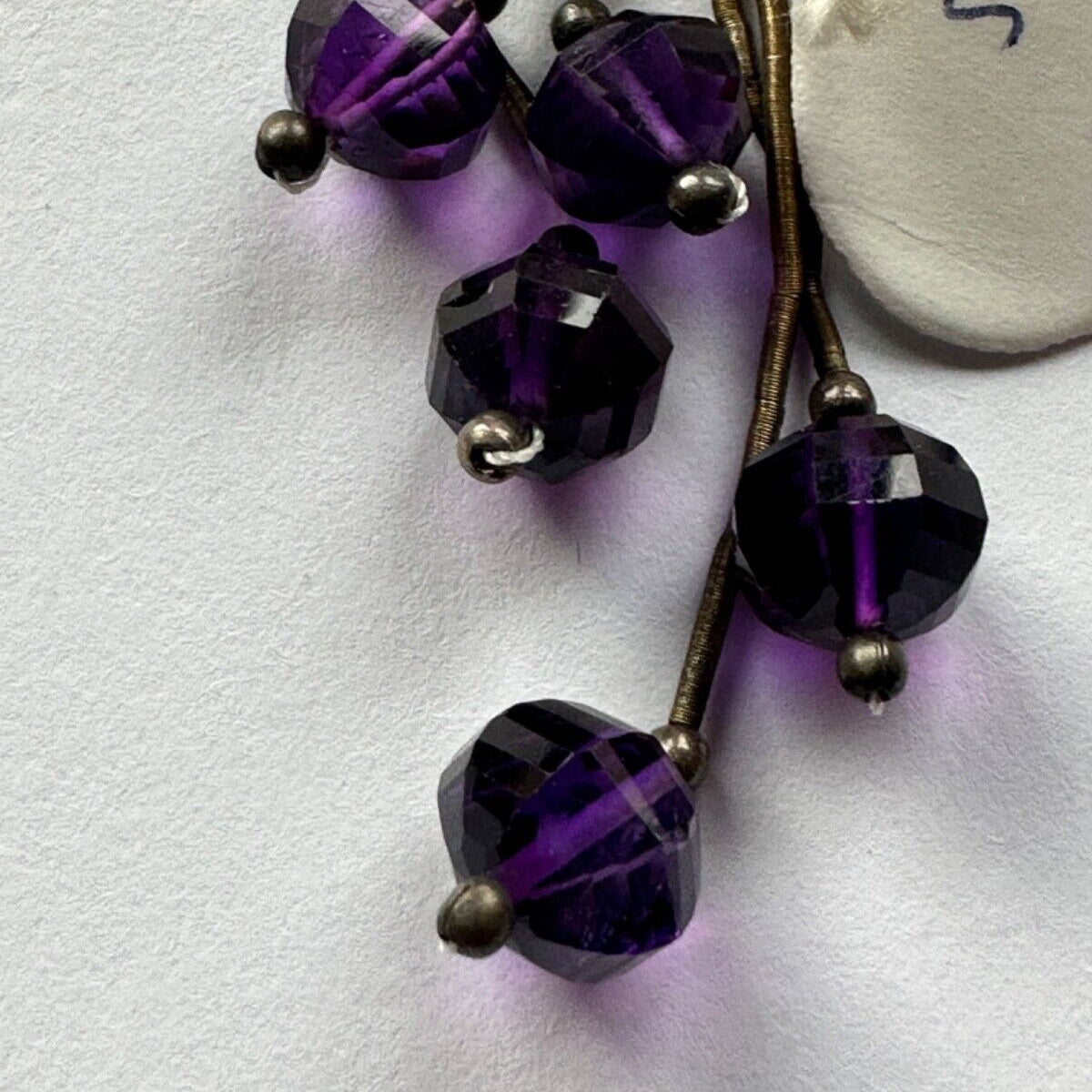 Amethyst Beads Faceted -5 Piece Set 20 Cts