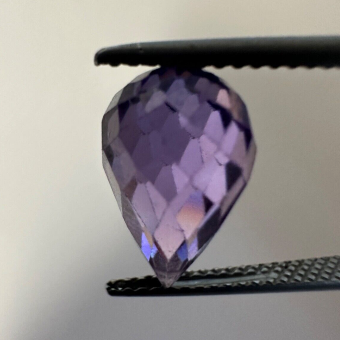 Bright Purple Amethyst Faceted Drop Drilled 12,97mm x 7,67mm 9,03cts