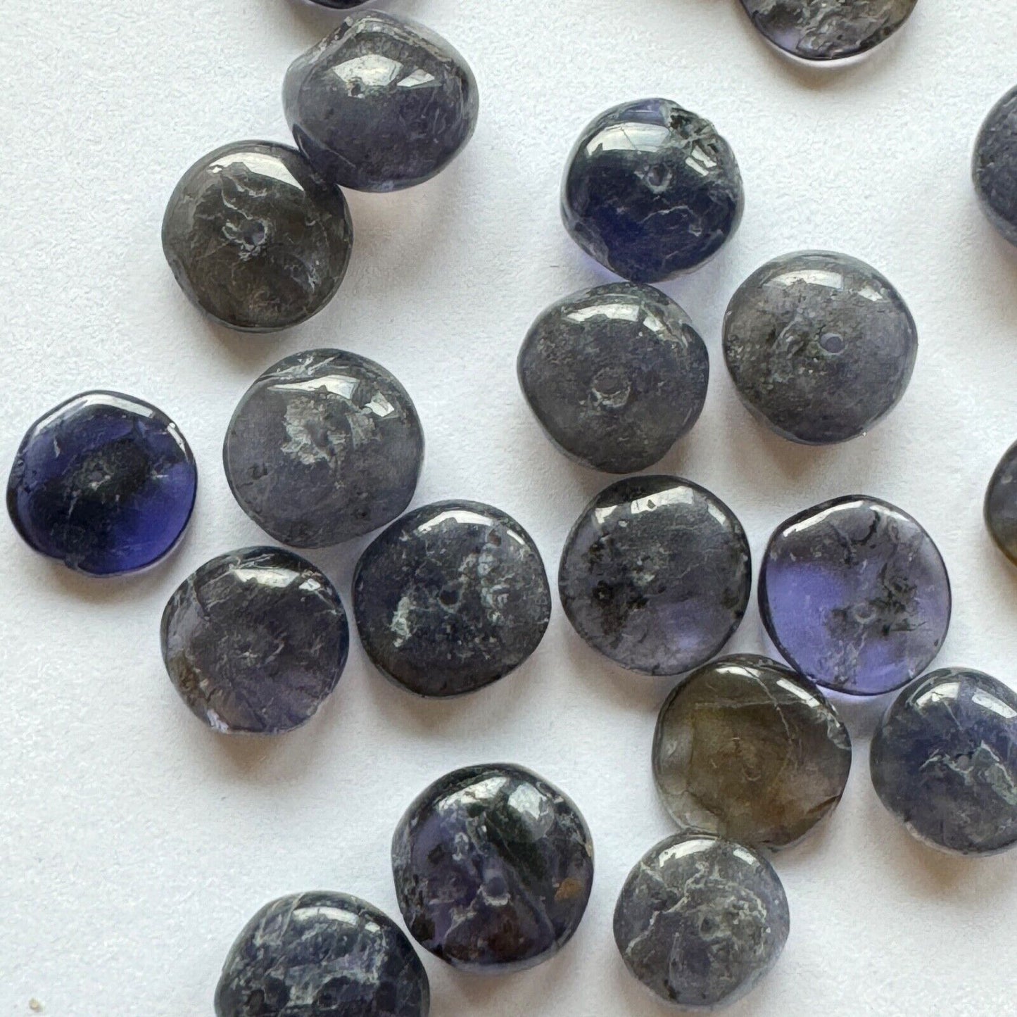10 Tansanite Natural Indigo Blue Loose Beads Drilled