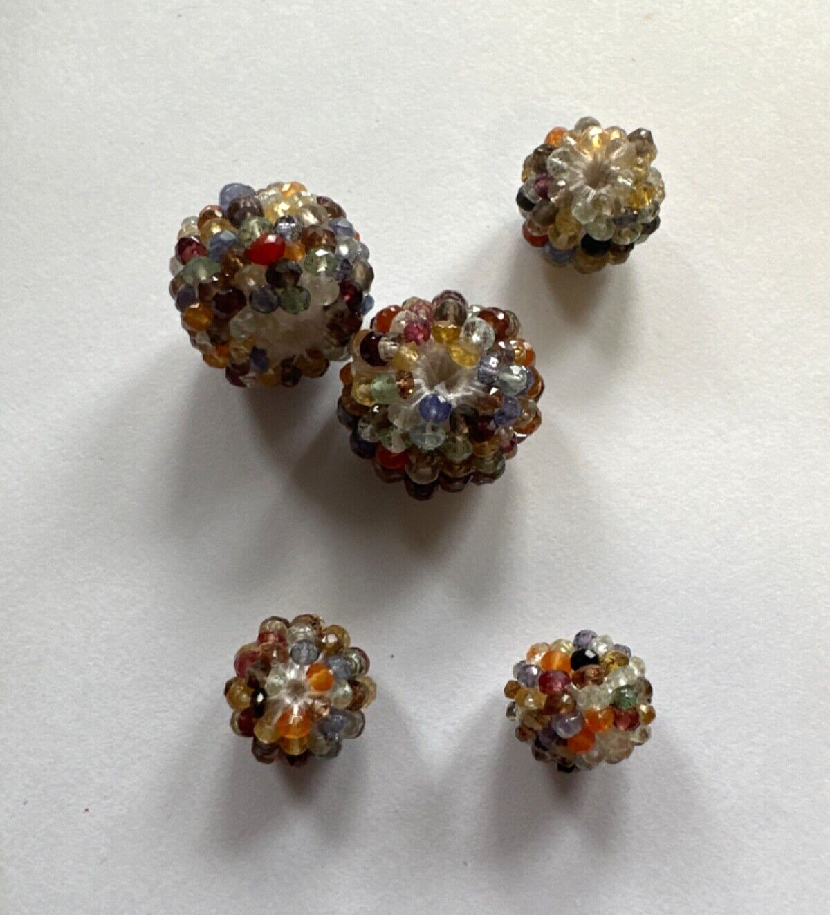 Rare Bunch Gemstones Pair With Raised Pearls Like A Flower
