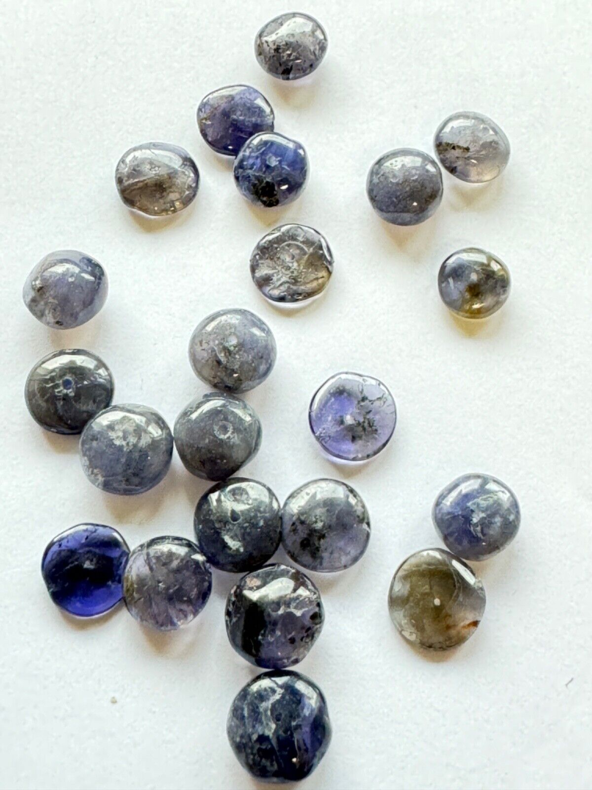 10 Tansanite Natural Indigo Blue Loose Beads Drilled