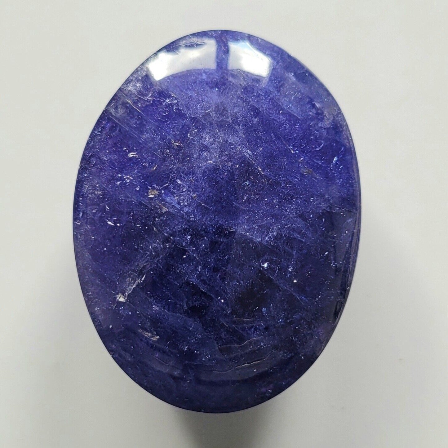 Tanzanite Blue Oval Cabochon Giant Gemstones 40 x 30 x 20 mm 217.82 Carats Good