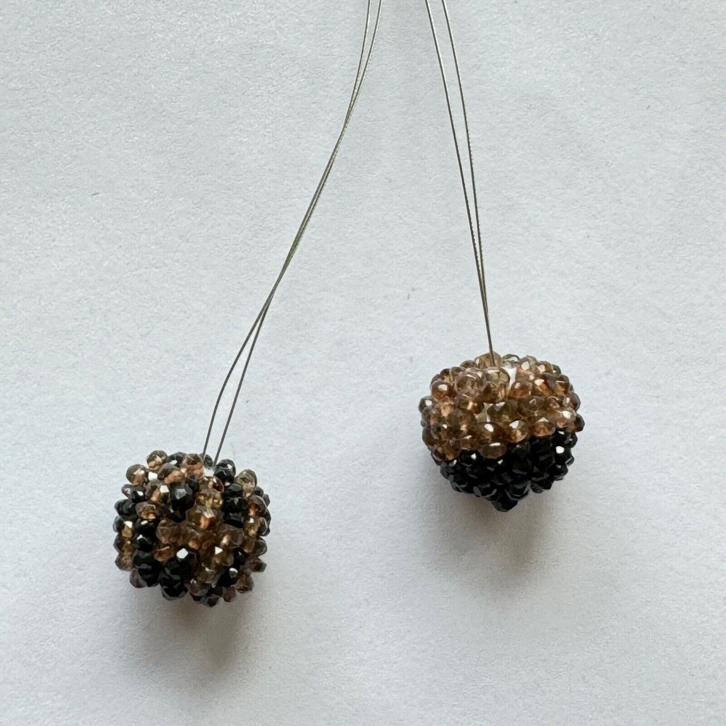 Gemstone Couple With Raised Pearls In A Beach, Very Beautiful Couples Apatite And Spinel