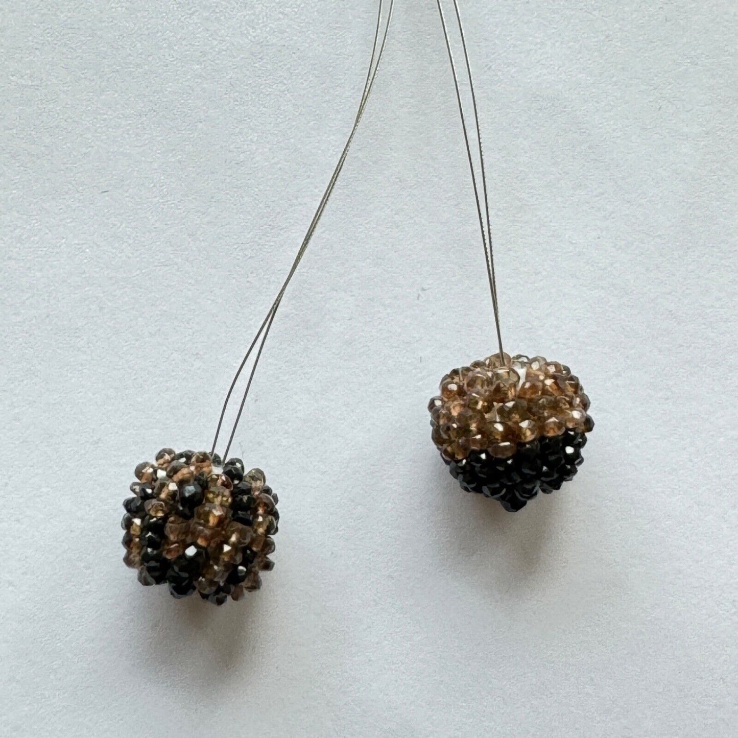 Gemstone Couple With Raised Pearls In A Beach, Very Beautiful Couples Apatite And Spinel