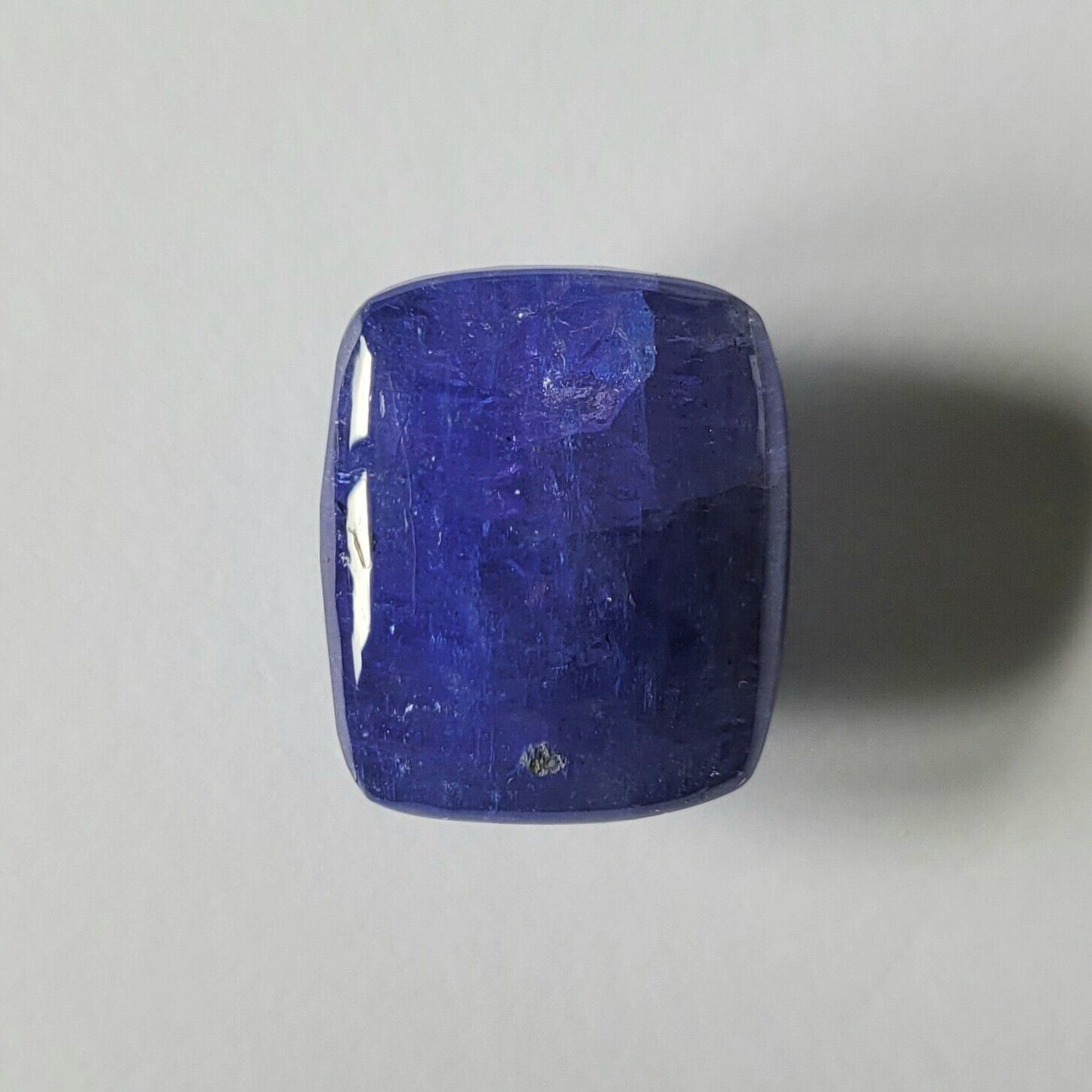 Tanzanite Natural Blue Cabochon 20.6 x 17.2mm 47.29 Carat Rose Cut From Tanzania