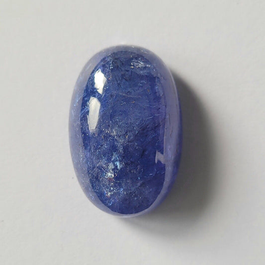 Tansanit Natur Blau Cabochon 28 x18,5 mm 53,22 Karat Riesig aus Tansania
