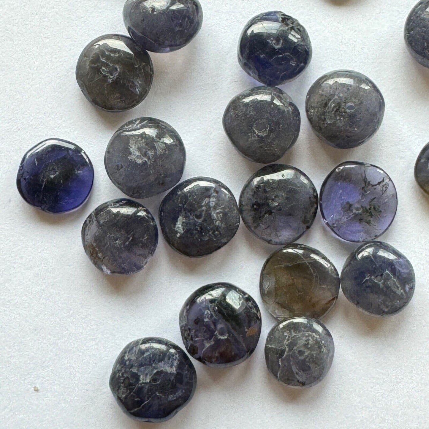 10 Tansanite Natural Indigo Blue Loose Beads Drilled