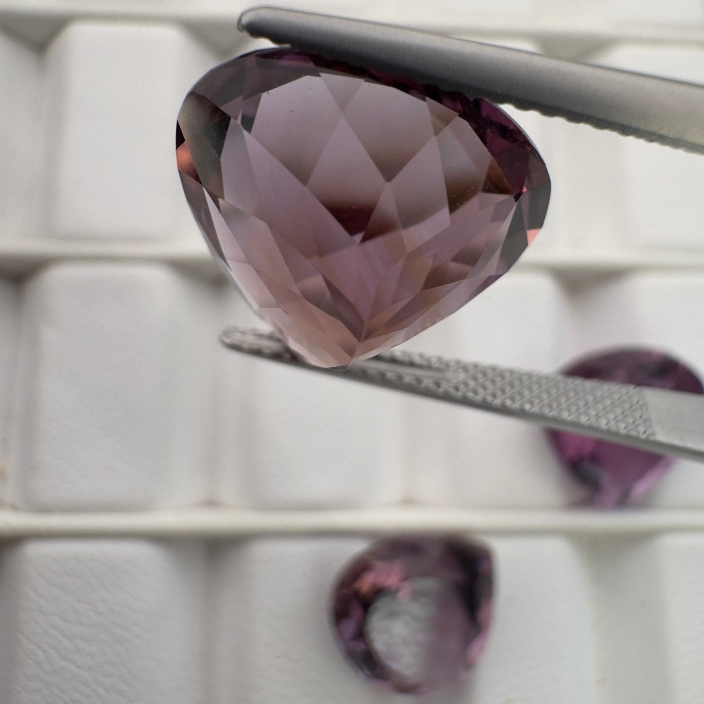 Amethyst Drop Faceted Stones