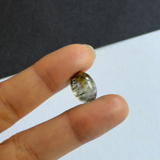 Olive Green Tourmaline Full of Light Oval Shape with Inclusions 7.92cts