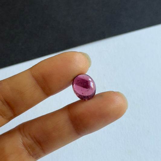 Tourmaline with Interesting Inclusion Dark Pink Oval Cabochon 5.30cts