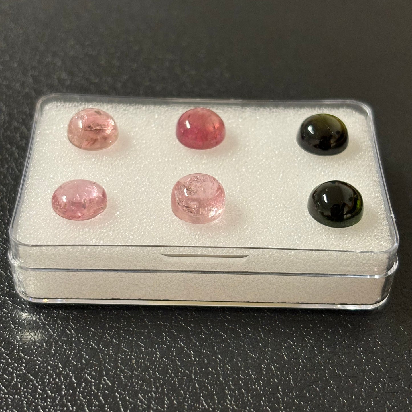 Tourmaline Round Cabochon With Inclusions Approx. 8mm 2.50 Cts.