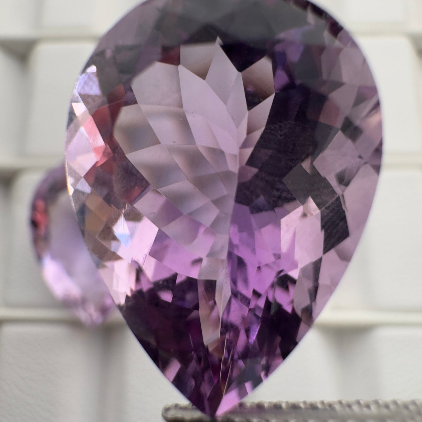 Radiant Amethyst Drop faceted