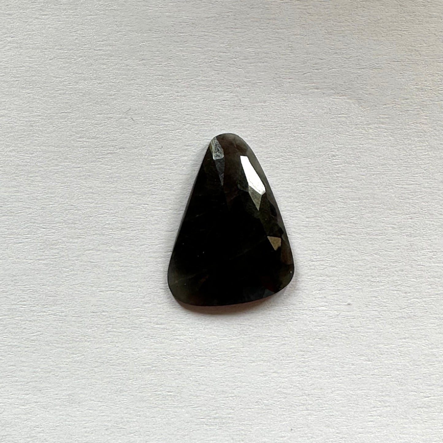 Black Sapphire Rose Cut With Flat Bottom Pair Very Rare 37.76 Carats