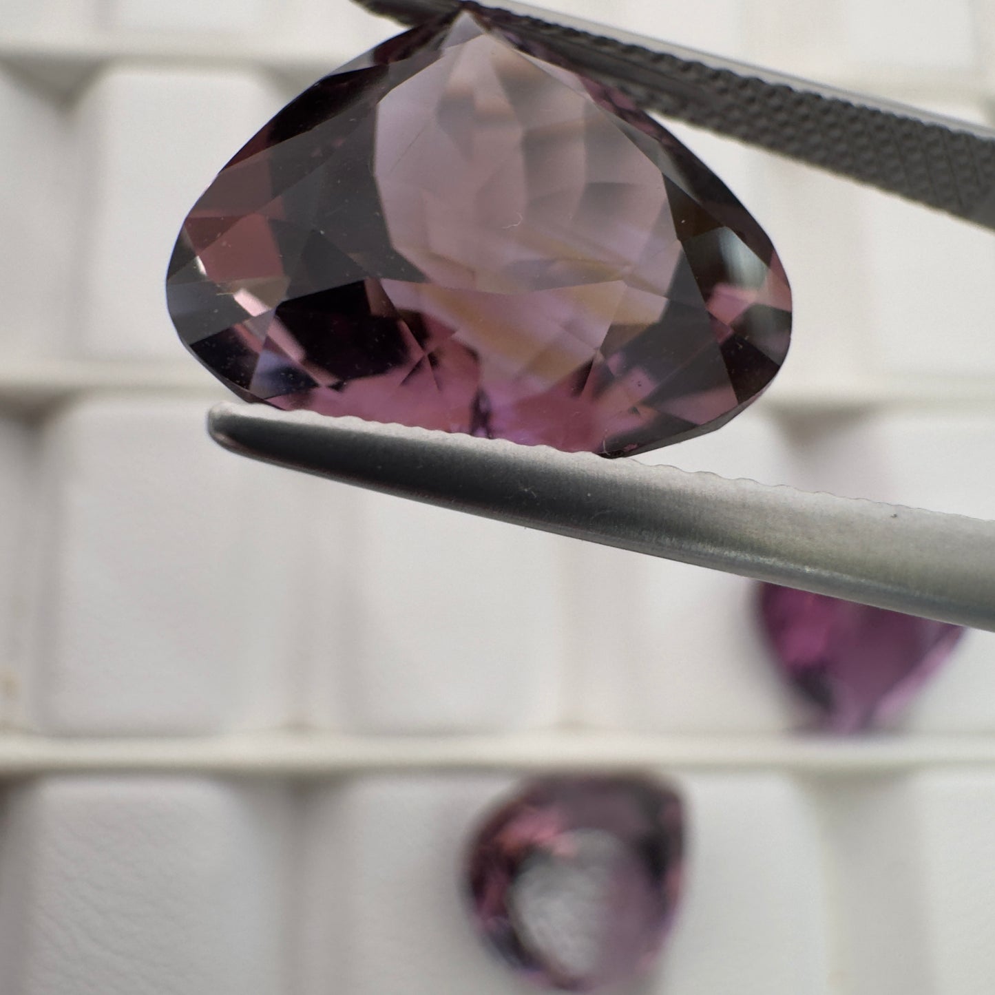 Amethyst Drop Faceted Stones