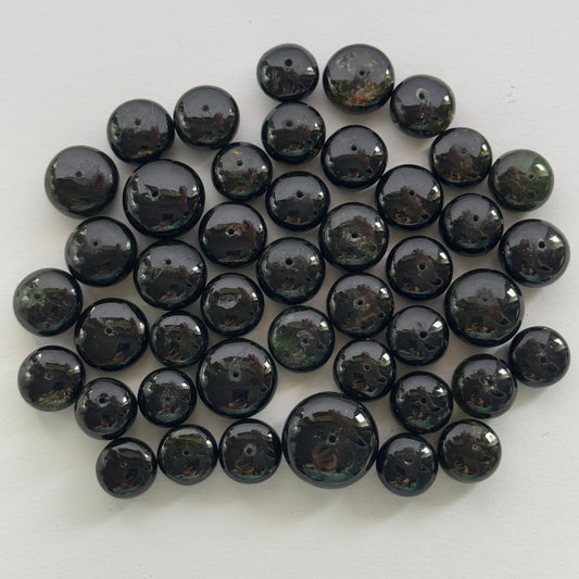 Green Tourmaline Round Beads – view 1 of 4