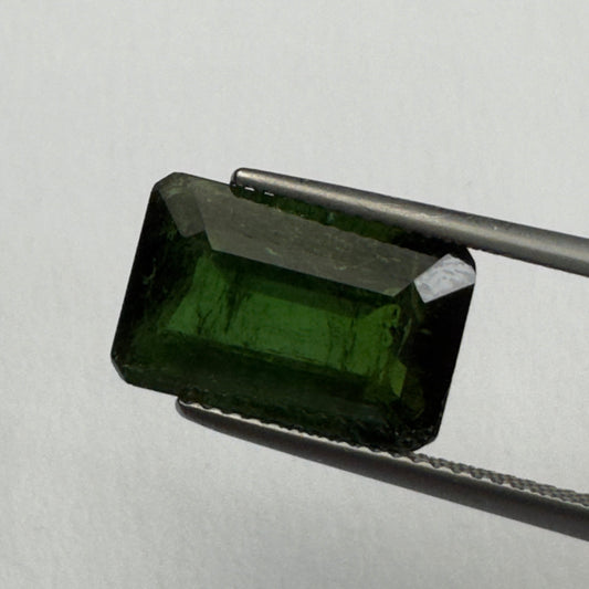 Dark Forest Green Tourmaline, 7 Cts, 14.3 x 9.3 x 6.2 mm