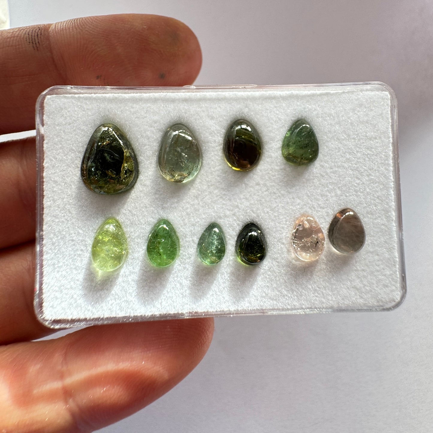 Timeless Beauty With Tourmaline In Natural Shades Drop Shape