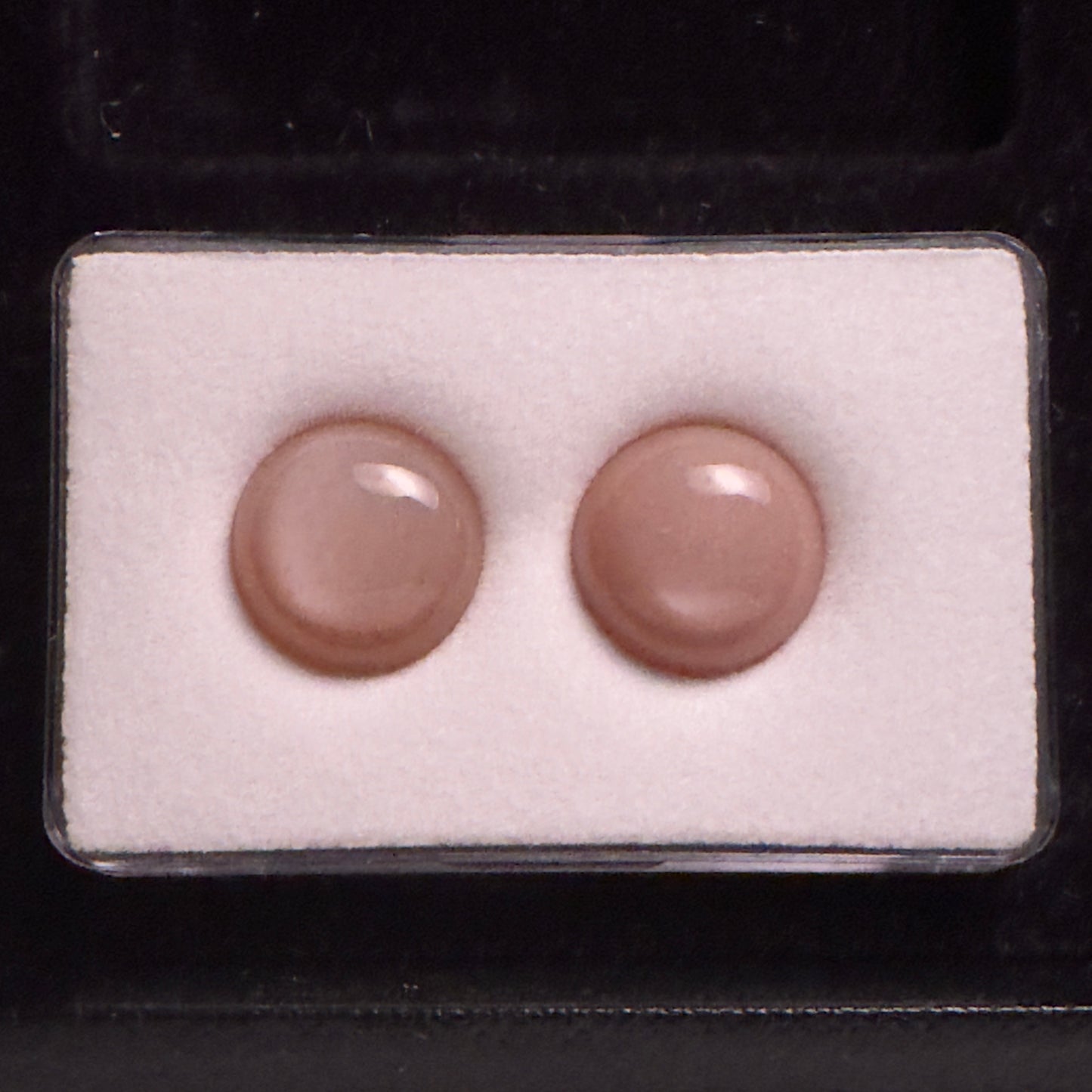 Moonstone Cabochons Round 17 mm 43.98 cts Pair