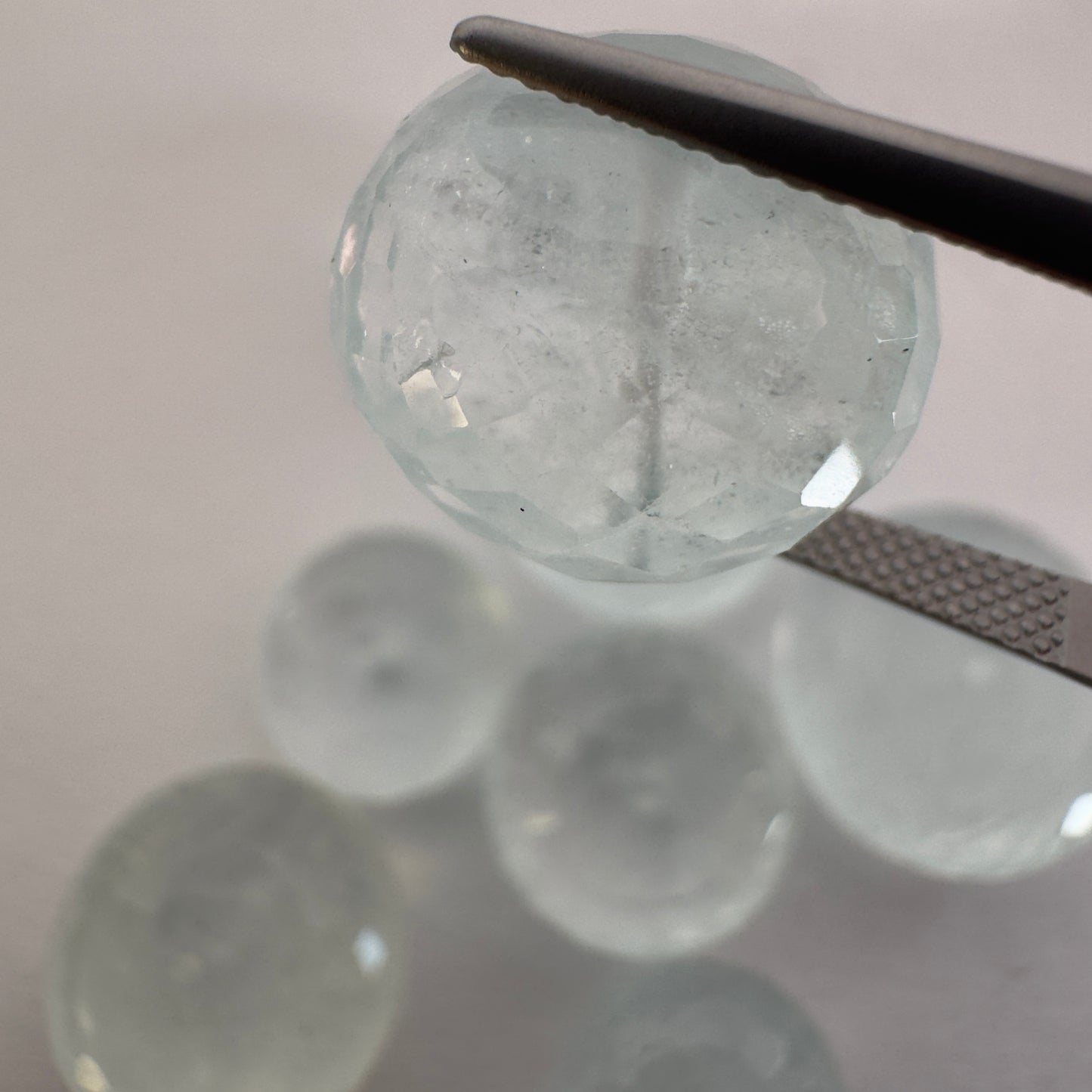 10 Refreshing Light Blue Aquamarine Variety Pack Drilled Faceted