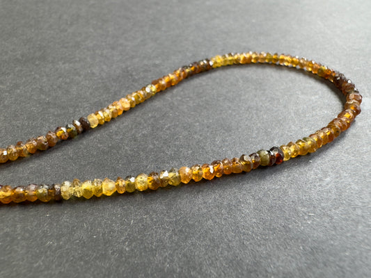 Earthy Warmth of Petro Tourmaline Fac. Rondelle Beads