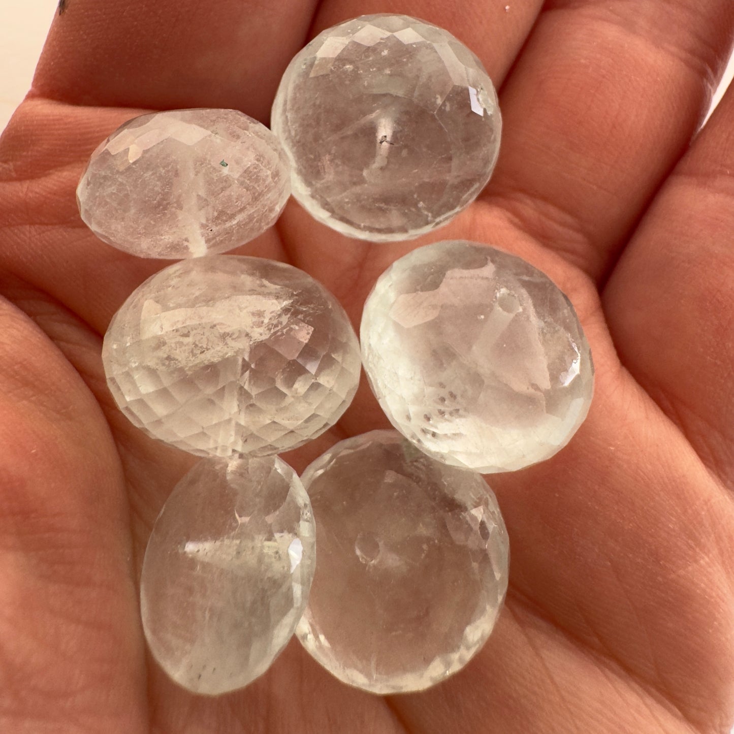 10 Refreshing Light Blue Aquamarine Variety Pack Drilled Faceted