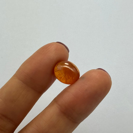 Magnificent Mandarin Garnet cabochon 8.71cts dark orange