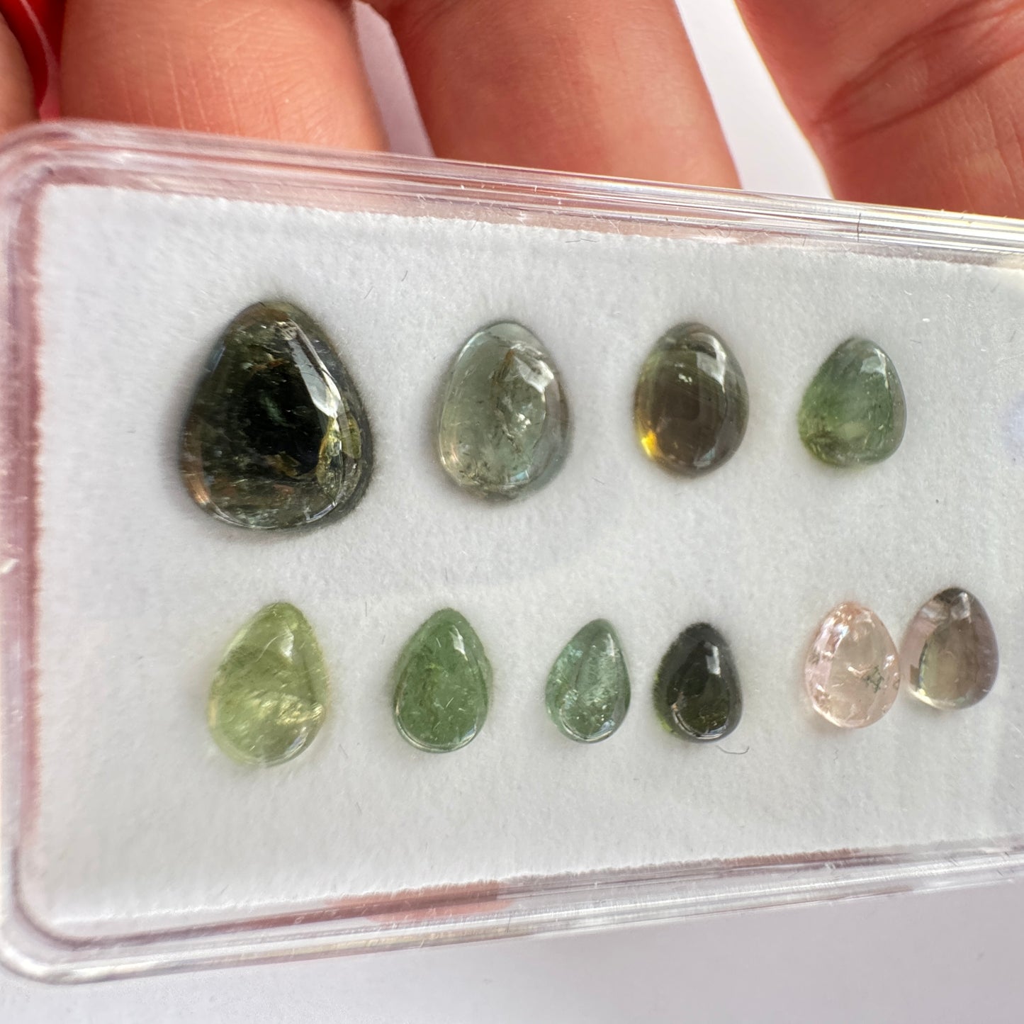Timeless Beauty With Tourmaline In Natural Shades Drop Shape