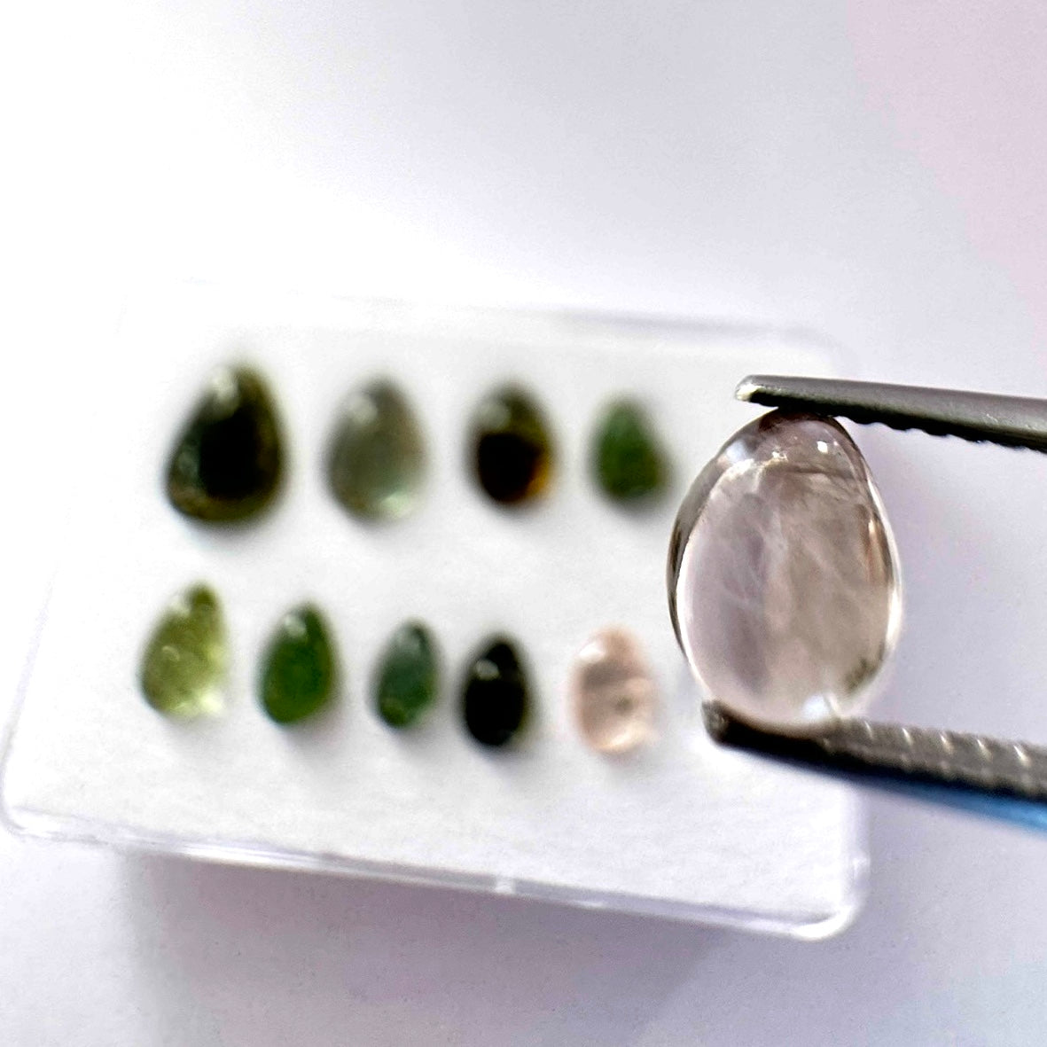 Timeless Beauty With Tourmaline In Natural Shades Drop Shape