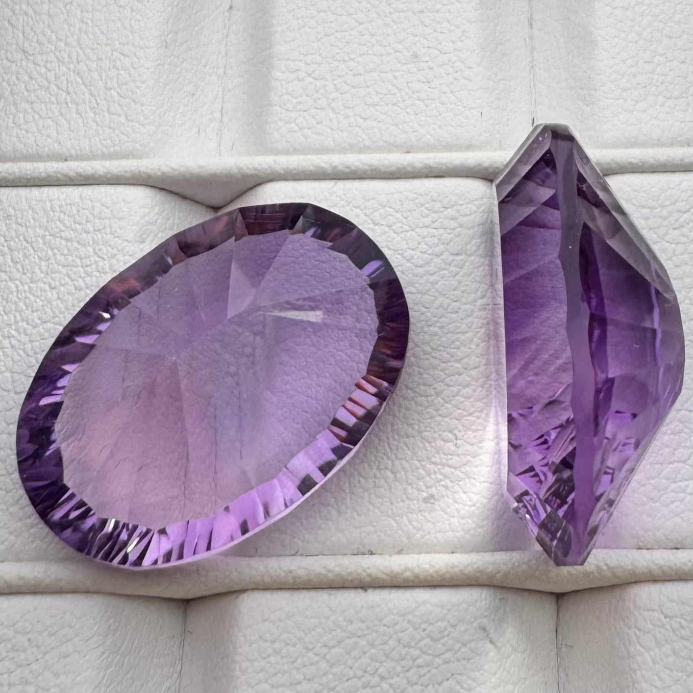 1 Piece Purple Amethyst Oval Cut Faceted Very Nice Selection Glittering