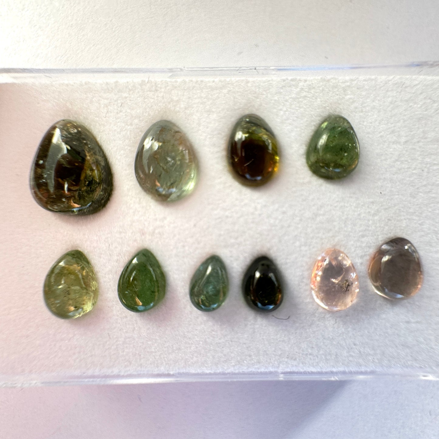 Timeless Beauty With Tourmaline In Natural Shades Drop Shape