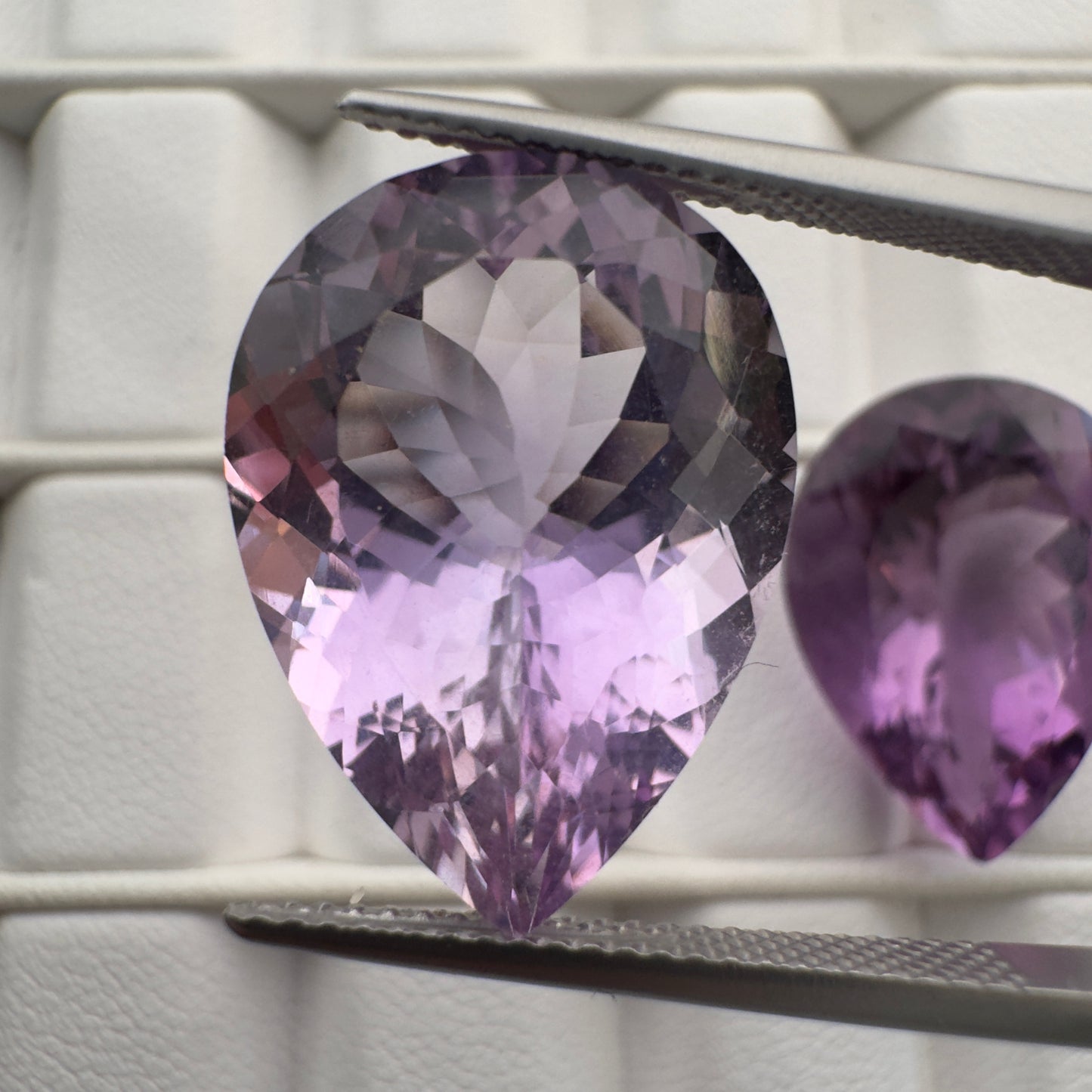 Radiant Amethyst Drop faceted