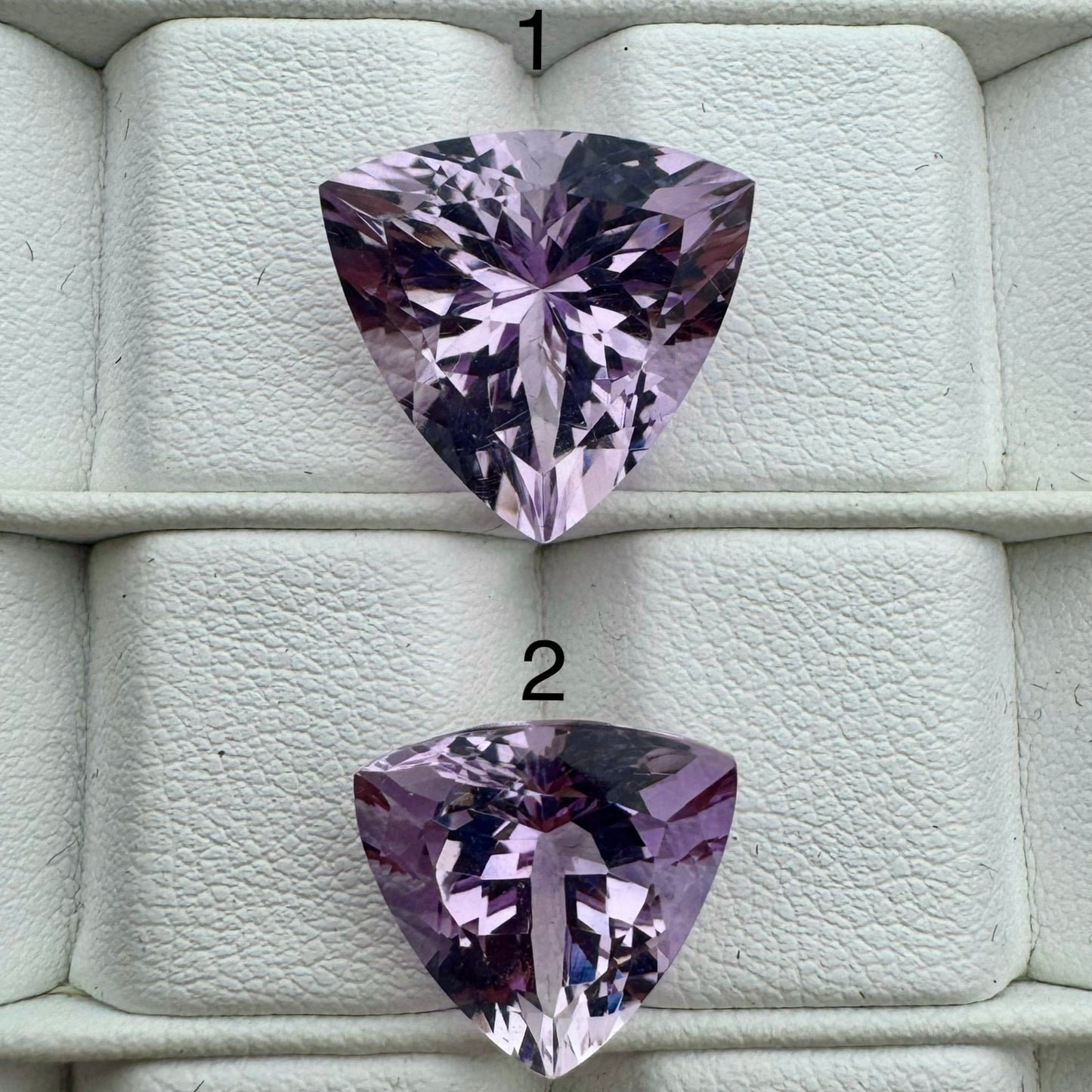 Amethyst Faceted Beautiful Trillion Cut With Choice